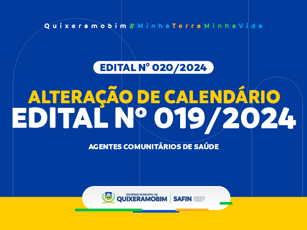 Alteração no Edital Nº 019/2024 do Edital de Seleção Pública Nº 001/2023