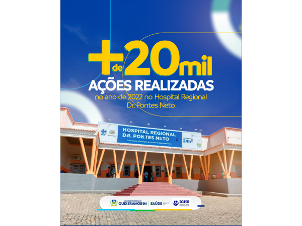 Mais de 20 mil ações são realizadas no Hospital Regional Dr. Pontes Neto, no ano de 2022